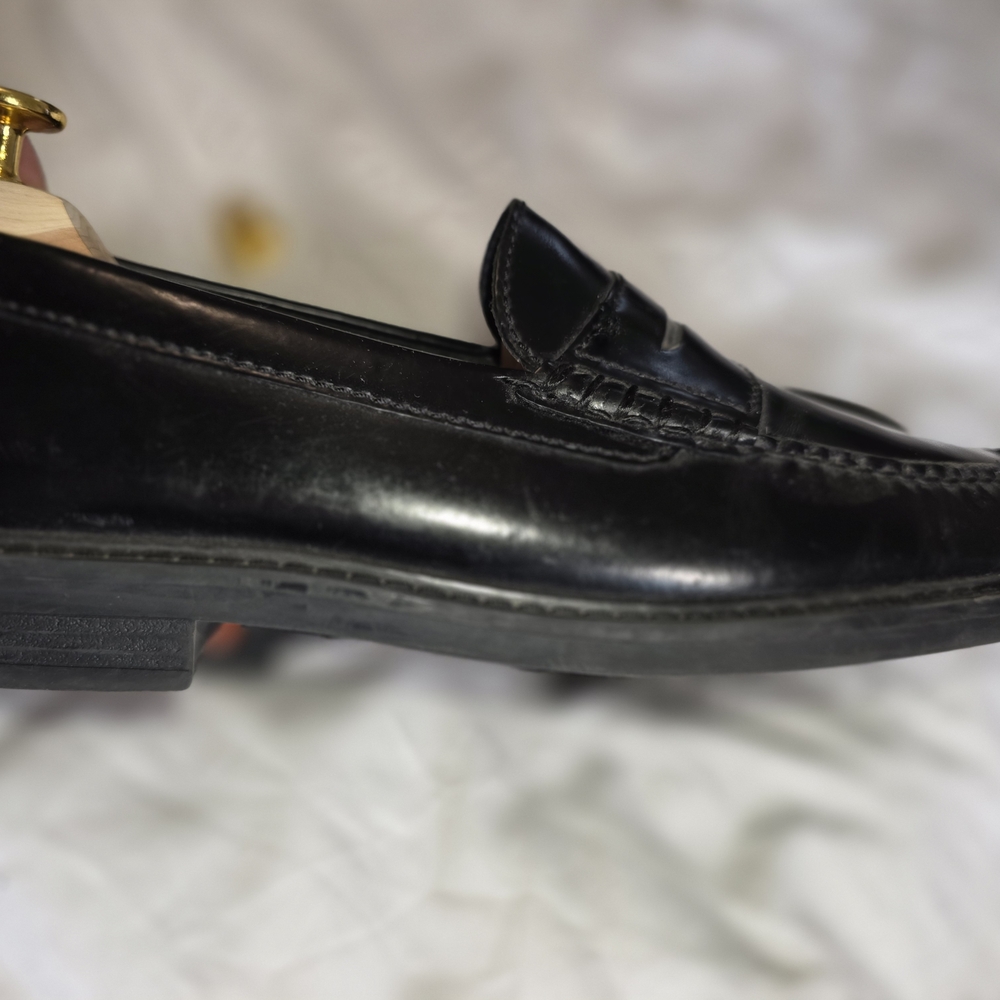 Cole Haan Black Leather Penny Loafers - Picture 5 of 7